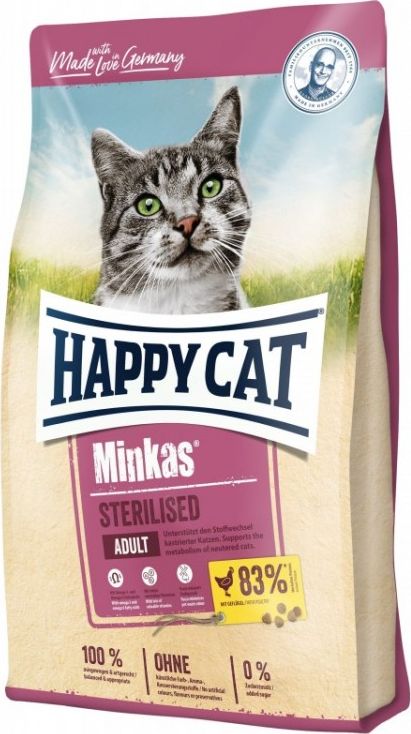 Happy Cat Minkas Sterilised Drob 500g HC-4000 (4001967074000) kaķu barība