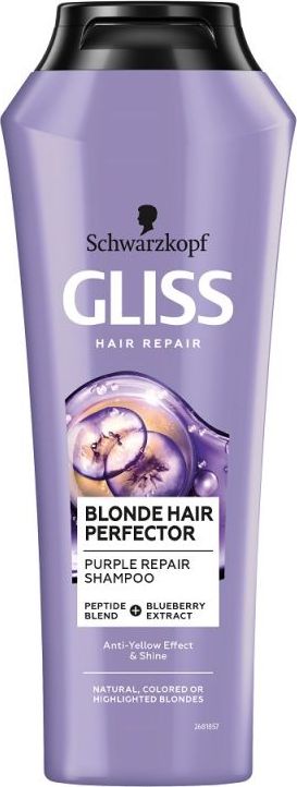 Gliss Kur Blond Hair Perfector Purple Repair Shampon 250 ml 9000101617481 (9000101617481) Matu šampūns