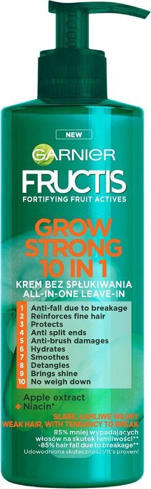 Garnier GARNIER_Fructis Grow Strong 10in1 krem bez splukiwania do wlosow 400ml 3600542408264 (3600542408264)