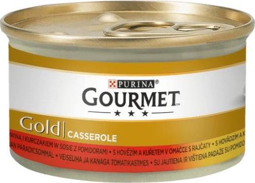 Gourmet GOLD - mix wolowina i kurczak 85g 7925919 (7613033775666) kaķu barība