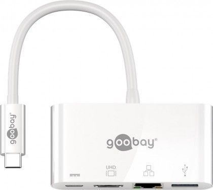 Stacja/replikator Goobay Multi adapter USB-C (62105) 62105 (4040849621055) dock stacijas HDD adapteri