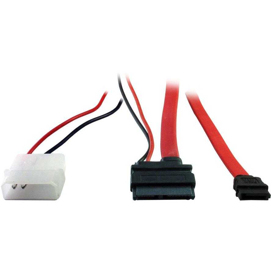 Kabel Inter-Tech Slim DVD Anschluss SATA + Power 0,3/0,3 m kabelis datoram
