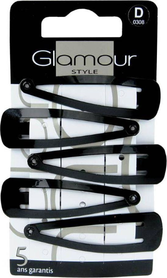 Glamour GLAMOUR_Spinki do wlosow czarne 5szt 3031440003082 (3031440003082)