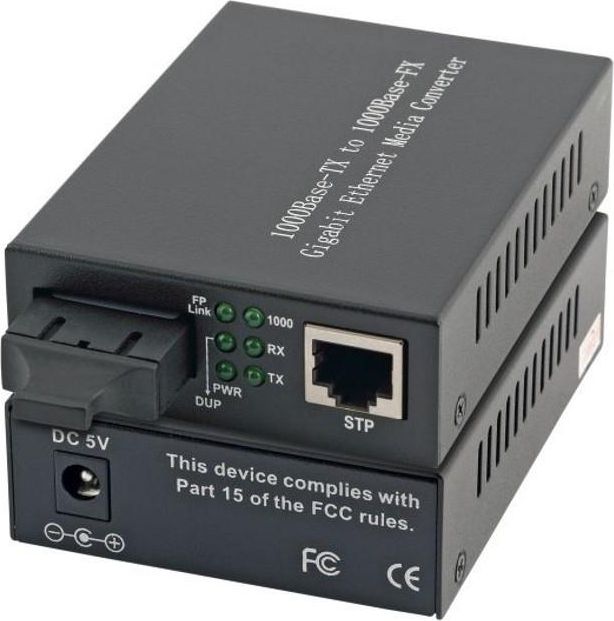 Intellinet Media Converter 1000Base-T RJ45 / 1000Base-LX (SM SC) 10km 1310nm datortīklu aksesuārs