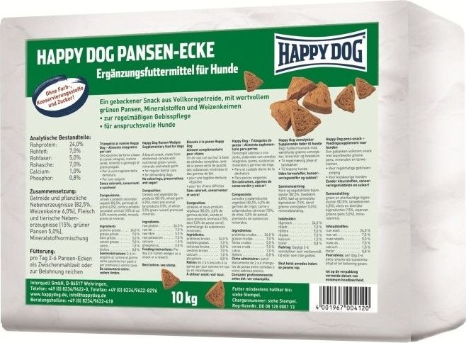 Happy Dog NaturCroq Pansen-Ecken, rozki ze zwaczem, przysmak dla srednich i duzych psow, 5 kg HD-2205 (4001967132205)