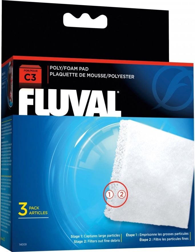 Fluval Wkladka piankowa do filtra C3 FV-0096 (015561140096) akvārija filtrs