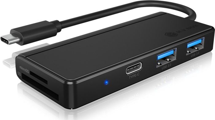 Hub & Kartenleser IcyBox USB 3.0 Type-C IB-HUB1423CR-C3 USB centrmezgli