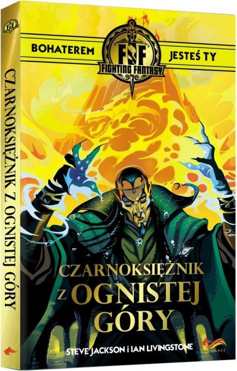 FoxGames Gra Fighting Fantasy Czarnoksieznik z Ognistej Gory (26020) 26020 (9788366526020) spēļu aksesuārs