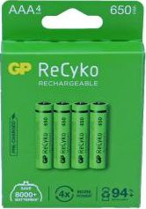 1x2 GP ReCyko NiMH battery AAA 650mAh DECT-Telephone NEW Baterija