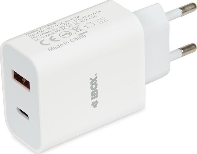 Ladowarka iBOX C36 1x USB-A 1x USB-C 3 A (1_777845) iekārtas lādētājs