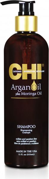 Farouk Systems CHI Argan Oil Plus Moringa Oil Shampoo with argan oil 355ml Matu šampūns