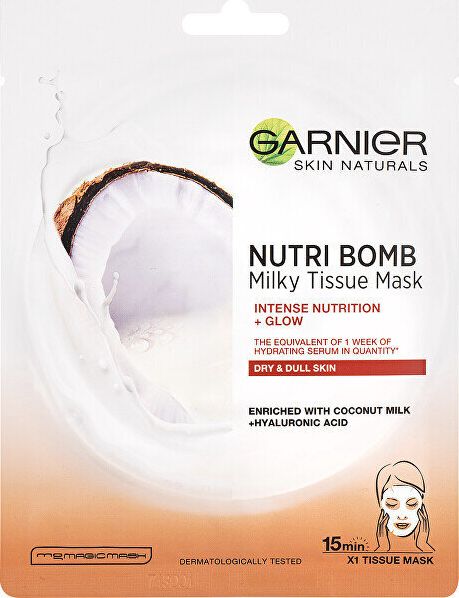 Garnier Drekinamoji lakstine kauke su kokosu pienu Garnier NutriI Bomb 32 g 118993 (3600542319768)