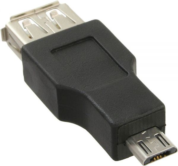 Adapter USB InLine microUSB - USB black (31604)