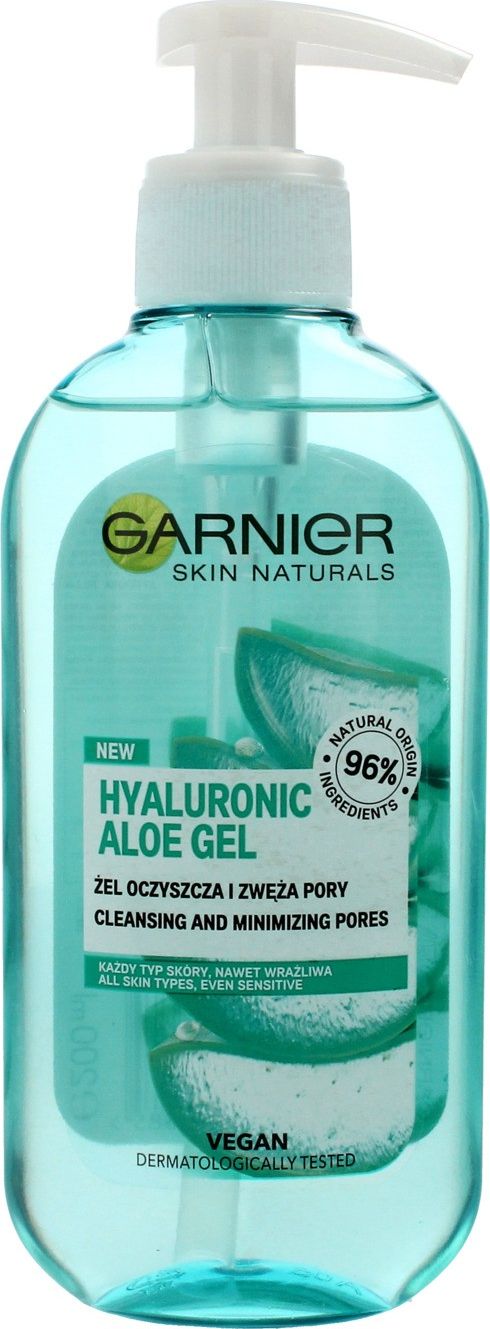 Garnier Skin Naturals Hyaluronic Aloe Zel oczyszczajacy i zwezajacy pory - cera kazdego rodzaju 200ml 0363951 (3600542328685) kosmētikas noņēmējs