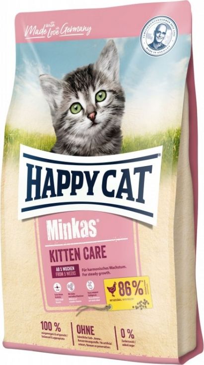 Happy Cat Minkas Kitten Care Drob 10 Kg HC-6670 (4001967116670) kaķu barība