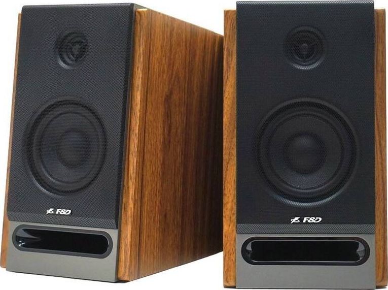 Multimedia - Speaker F&D R27BT, Bluetooth 5.0, 25Wx2 (RMS), USB, Optical, AUX, remote control, wooden datoru skaļruņi