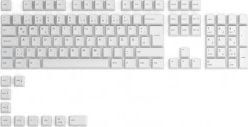 Glorious PC Gaming Race GPBT Keycaps - 114 PBT Tastenkappen, ANSI, US-Layout, Arctic White peles paliknis