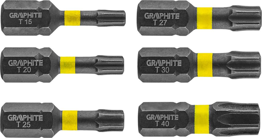 Graphite BITY UDAROWE TX10/15/20/25/30/40 X 25 MM 6 SZT. 56H541 GRAPHITE 56H541 (5902062504708)