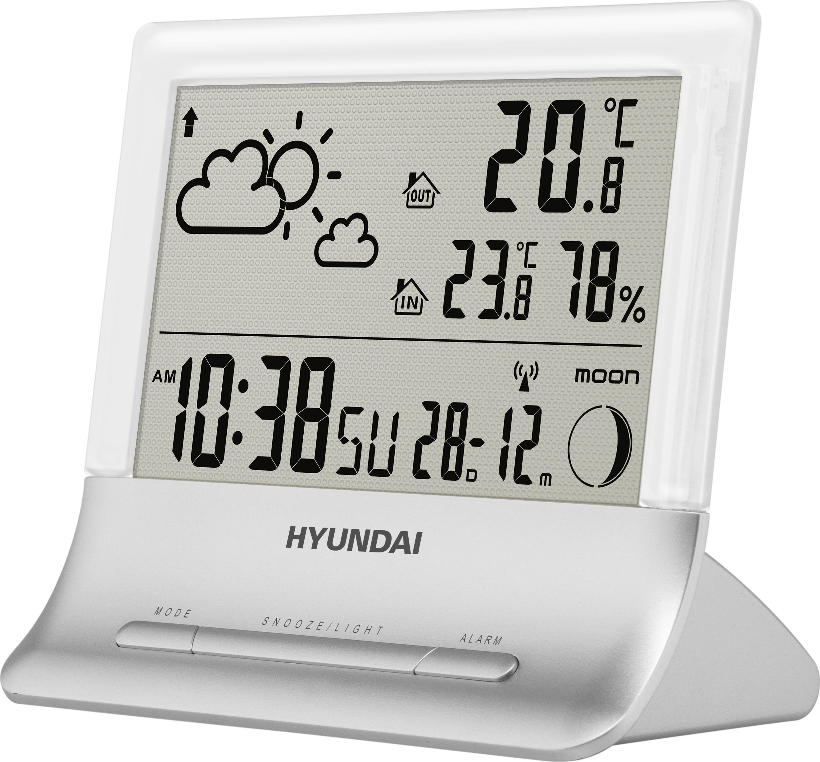 Hyundai WS2266 weather station barometrs, termometrs