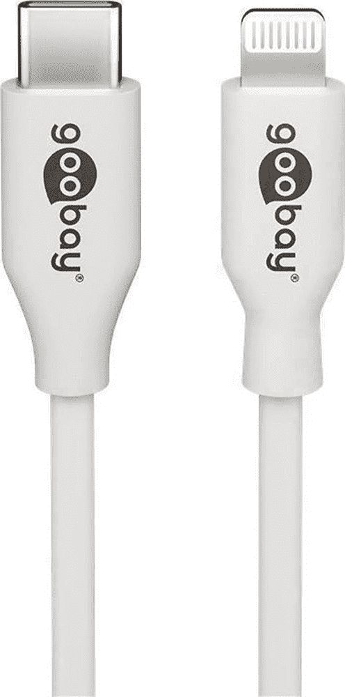 Goobay Cable Lightning USB-C white 2.0m - 39448 kabelis, vads