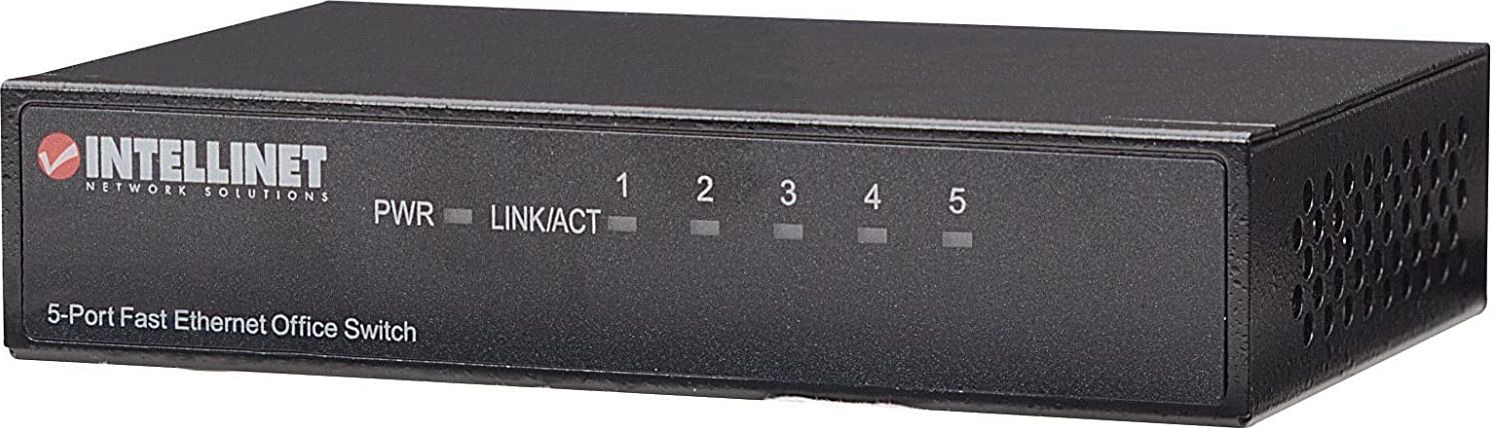 Intellinet switch 5x10/100 metal desktop komutators