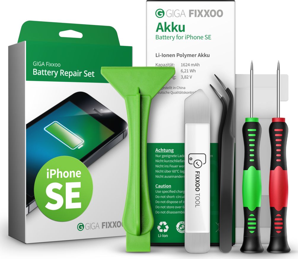 GIGA Fixxoo iPhone SE Battery Repair Kit aksesuārs mobilajiem telefoniem