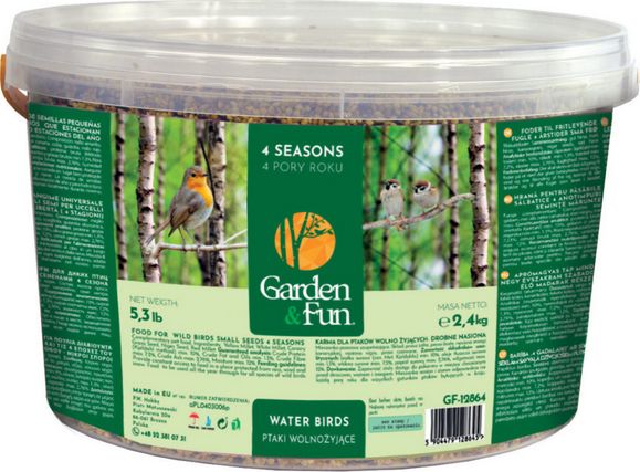 Garden&Fun Karma dla ptakow wolnozyjacych drobne nasiona - 4 pory roku 2,4 kg GF-12864 (5904479128645)