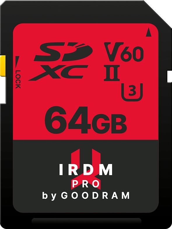 GOODRAM SDXC 64GB IRDM Pro UHS-II U3 atmiņas karte