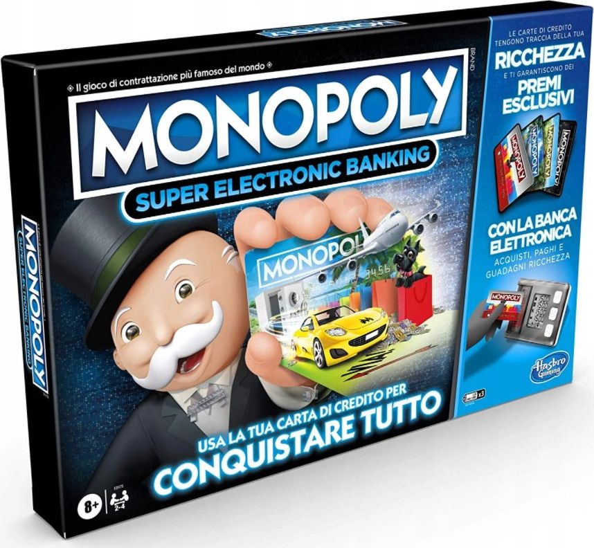 Hasbro The board game Monopoly Super Electronic Banking (poļu valodā) galda spēle