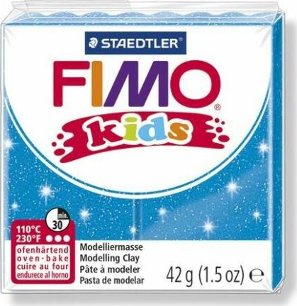 FIMO Mod.masse Fimo kids blau glitter konstruktors