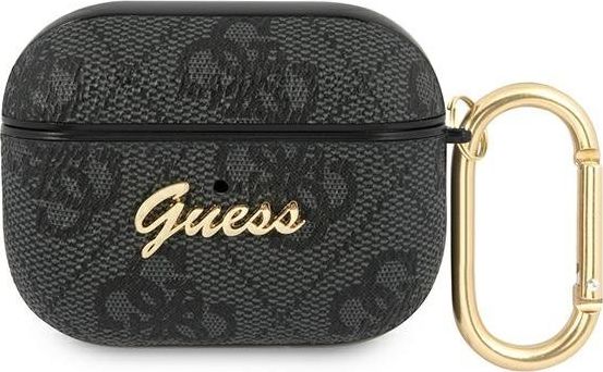 Guess Etui ochronne GUAP4GSMK 4G Script Metal Collection do AirPods Pro szare GUE1166GRY (3666339009700)