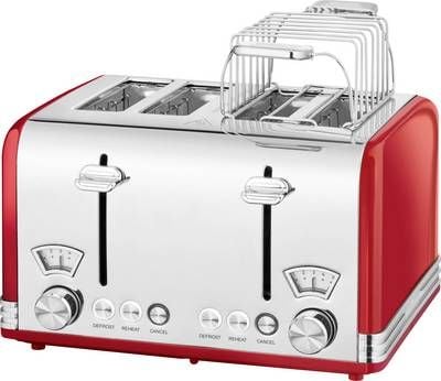 ProfiCook toaster PC-TA 1194 1630W red / silver Tosteris