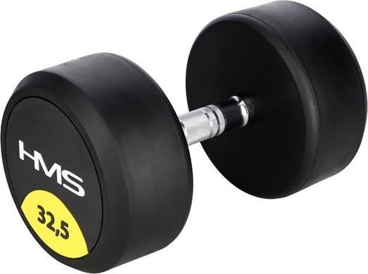 Rubberised dumbbell 32.5kg HMS HG PRO 32.5 Sporta aksesuāri