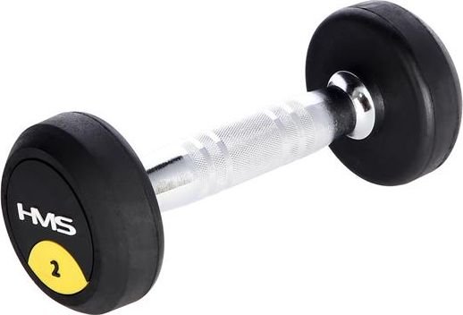 Rubberized dumbbell 2kg HMS HG PRO 2 Sporta aksesuāri