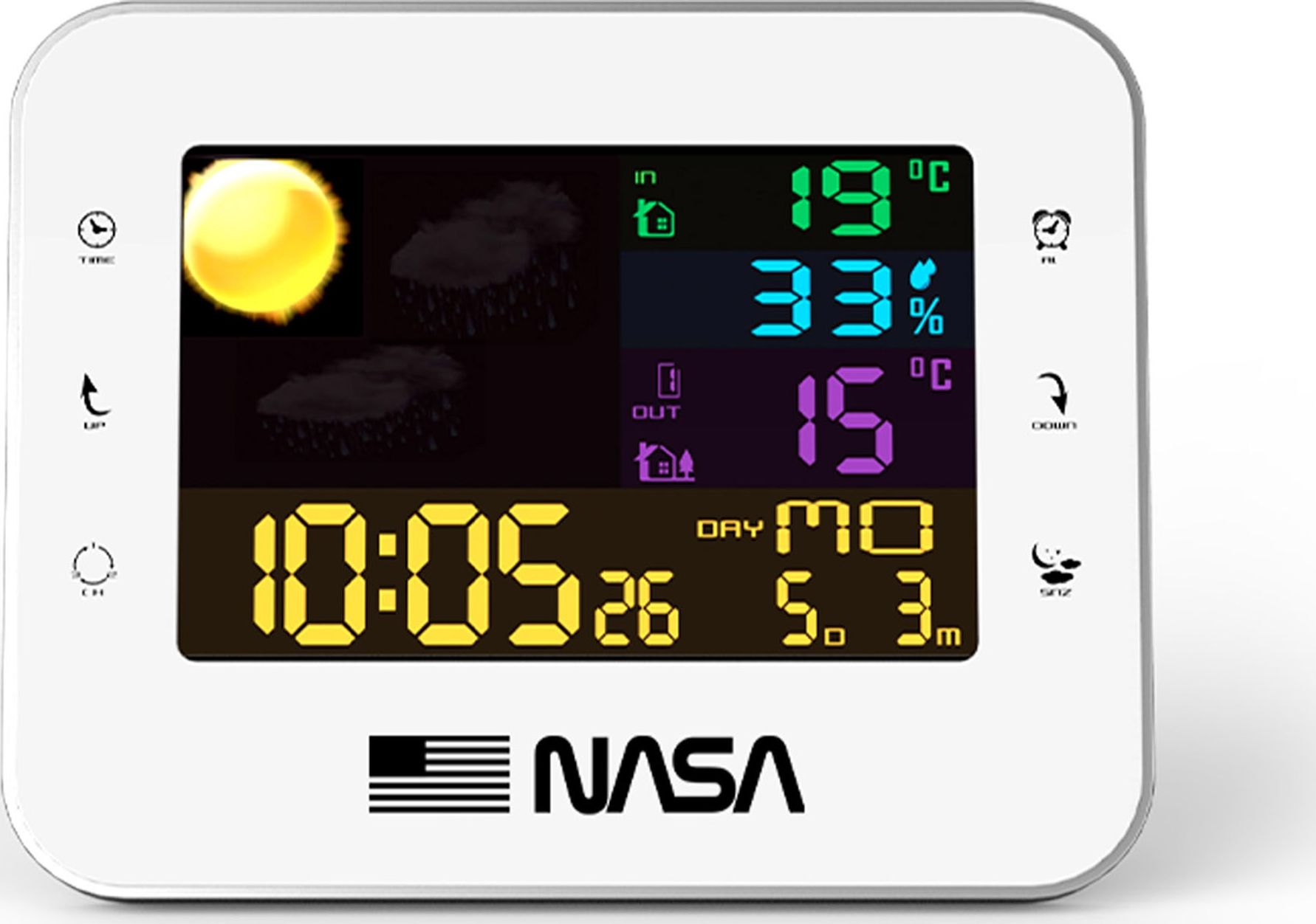 NASA Stacja Pogody 7w1 Kolorowa WS500