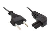 Stromkabel - Eurostecker (S) bis IEC 60320 C7 gewinkelt adapteris