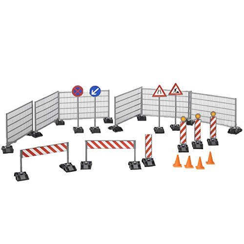 Bruder equipment: Fences, pylons, shieldsr - 62007 Rotaļu auto un modeļi