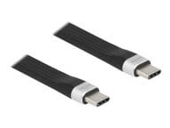 Delock USB 3.2 Gen 2 FPC Flat Ribbon Cable USB Type-C to USB Type-C 13.5 cm PD 3 A E-Marker USB kabelis