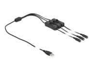 Stromkabel - USB (M) zu Gleichstromstecker 5,5 x 2,1 mm (W) adapteris