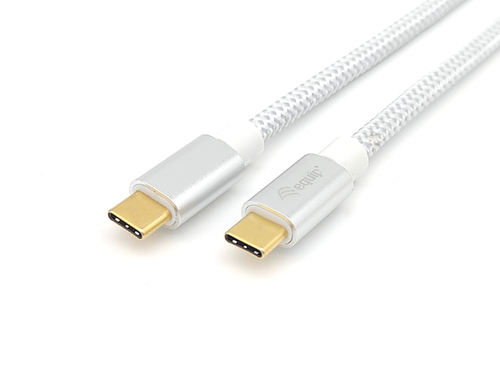 Equip USB-C - USB-C USB Cable 0.5 m White (128355) USB kabelis