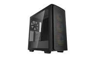 Deepcool MID TOWER CASE CK560 Side window, Black, Mid-Tower, Power supply included No Datora korpuss