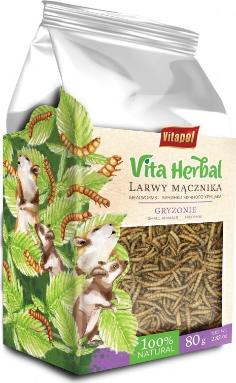 Vitapol Vita Herbal dla gryzoni, larwy macznika, 80 g ZVP-4158 (5904479141583)