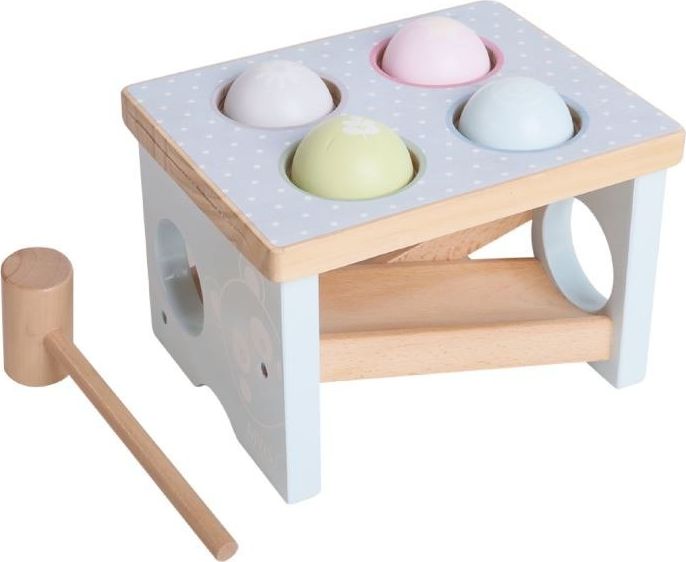 iWood Bench Peg and Hammer Pastel wooden