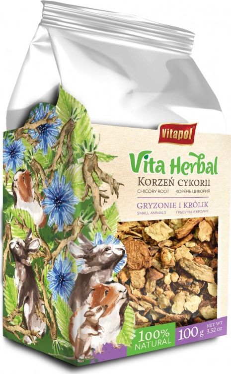 Vitapol Vita Herbal dla gryzoni i krolika, korzen cykorii, 100g ZVP-4155 (5904479141552)
