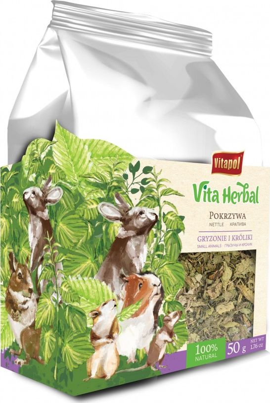 Vitapol Vita Herbal dla gryzoni i krolika, lisc pokrzywy, 50 g ZVP-4160 (5904479141606)