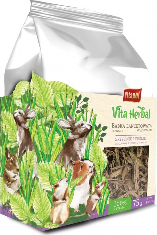 Vitapol Vita Herbal dla gryzoni i krolika, babka lancetowata, 75g ZVP-4144 (5904479141446)