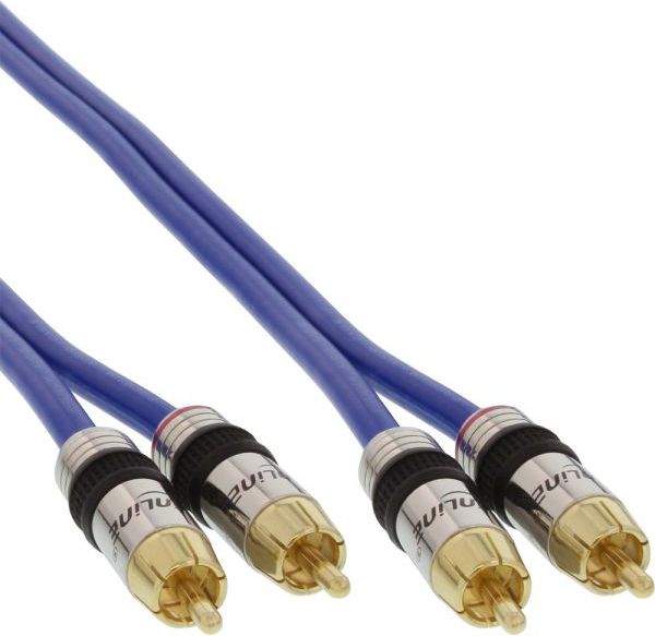 InLine 89715P 15m 2 x RCA Blau Audio-Kabel (89715P) adapteris