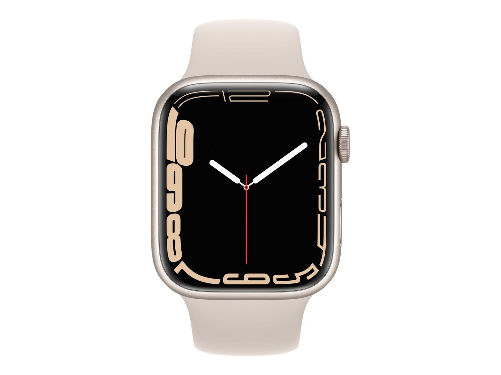 Apple Watch 7 GPS 45mm, Starlight MKN63 Viedais pulkstenis, smartwatch