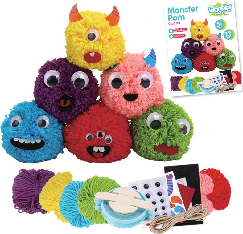 Woopie WOOPIE ART&FUN Zestaw Kreatywny Zrob Potworka Monster Pom 41175 (5904326941175)