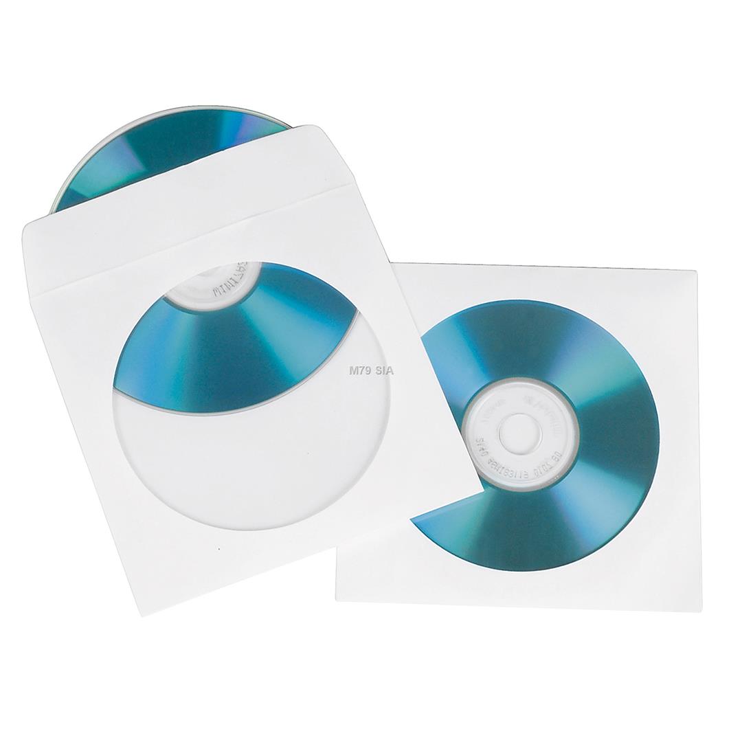 Hama CD-ROM 50 Papierhullen white